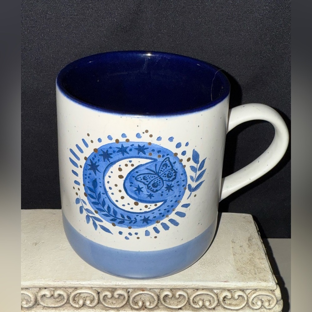 Moon Child w/butterfly Mug. 20oz ceramic mug.